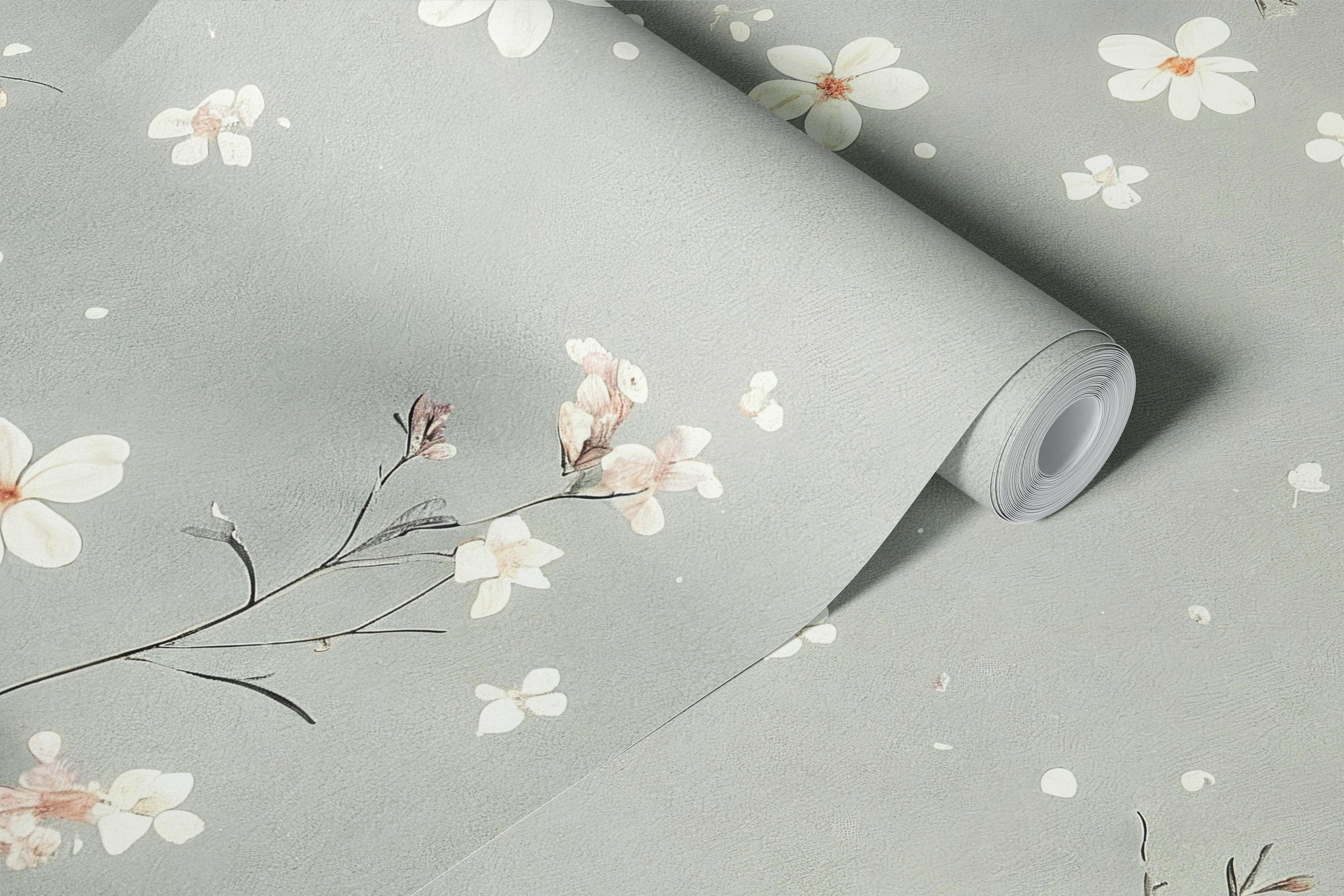 Soft Sakura Bloom Sky wallpaper in a room