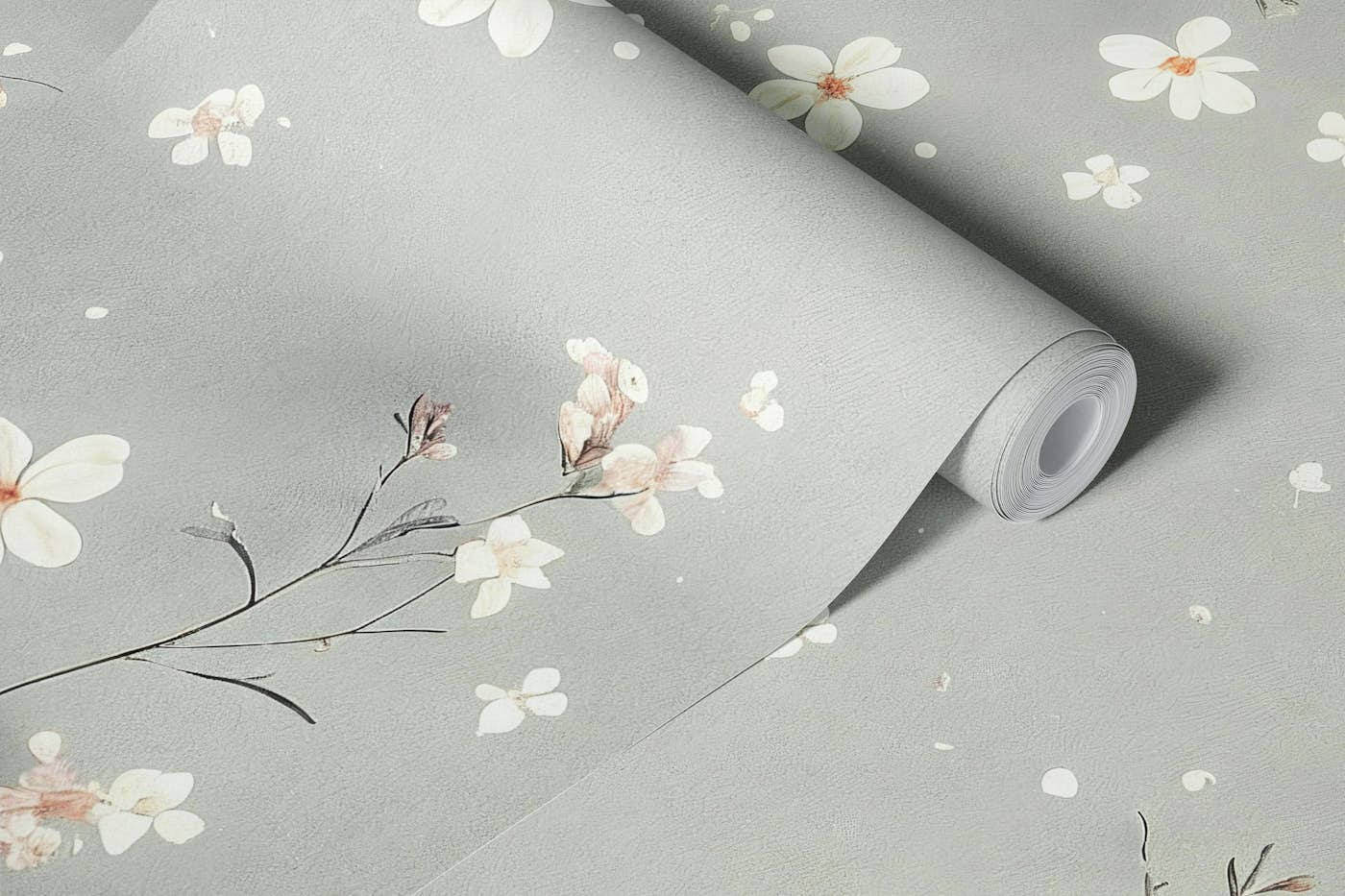 Soft Sakura Bloom Sky wallpaper roll