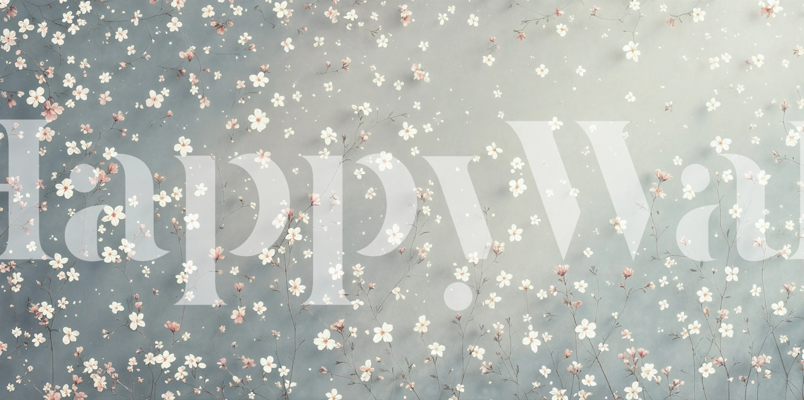 Carta da parati Soft Sakura Bloom Sky in una stanza