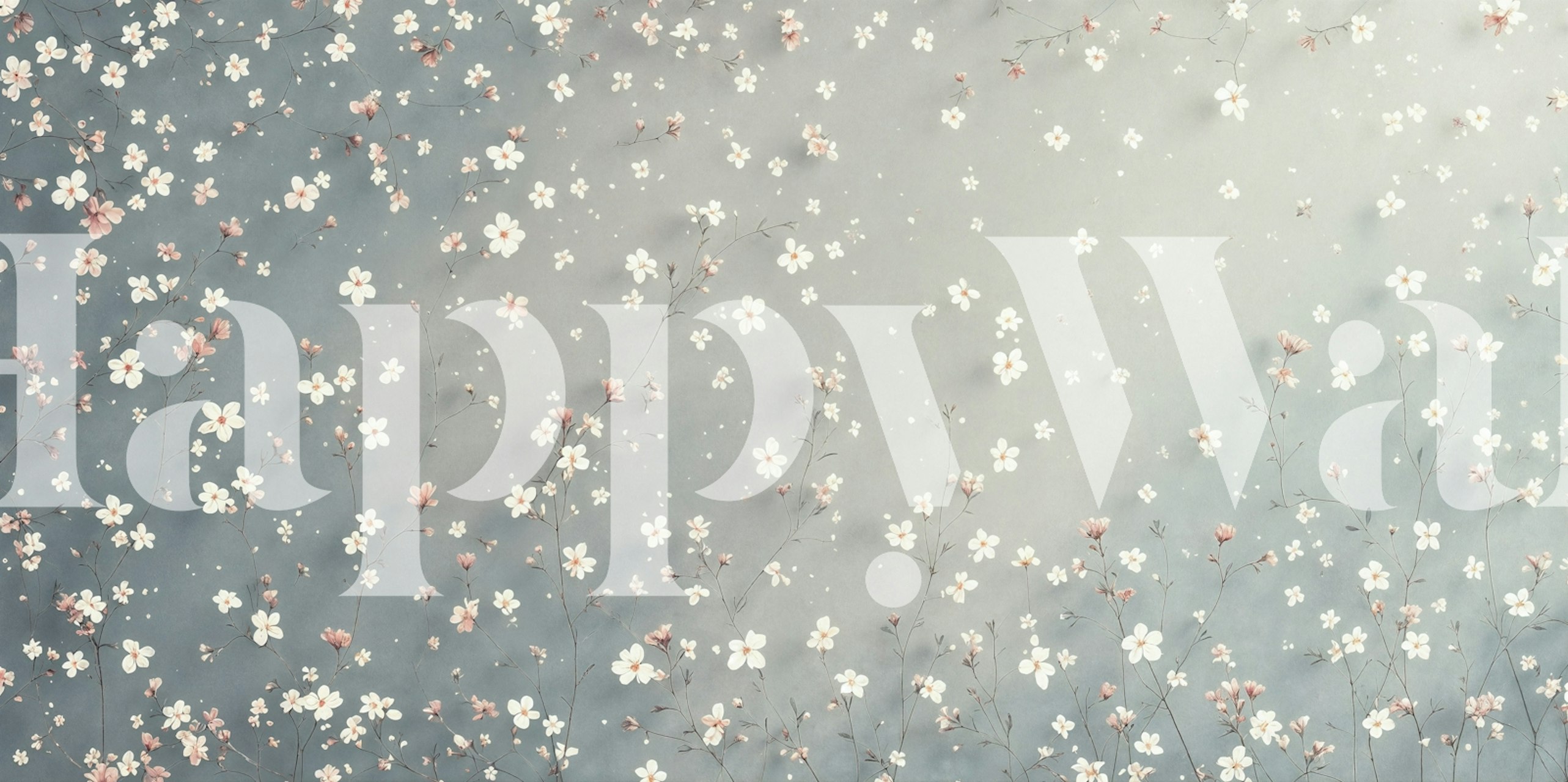 Soft Sakura Bloom Sky wallpaper in a room