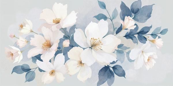 White Blossom Botanical Calm