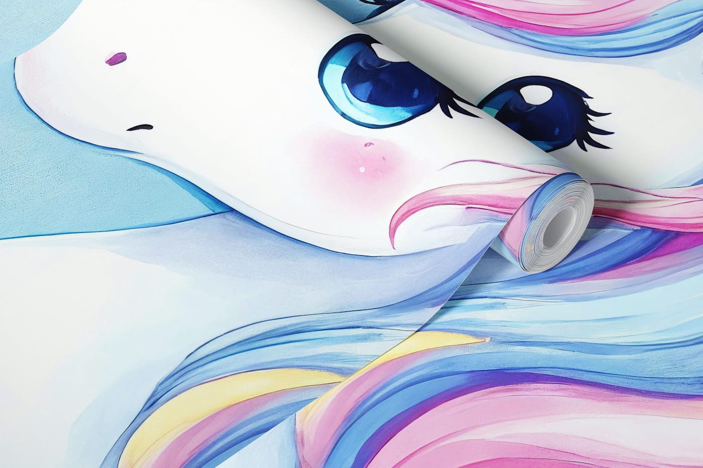 Dreamy Unicorn Cloudscape wallpaper roll