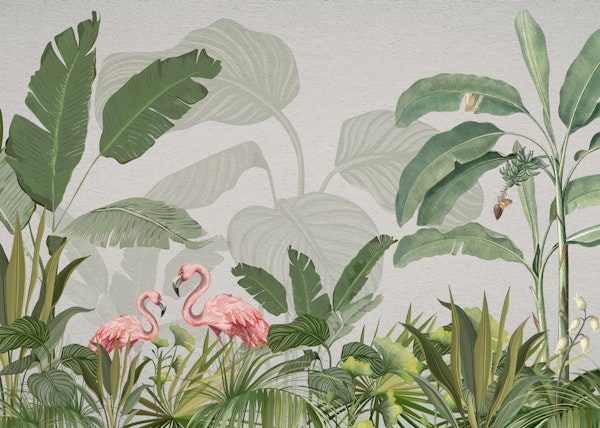 Tropical Flamingo Oasis