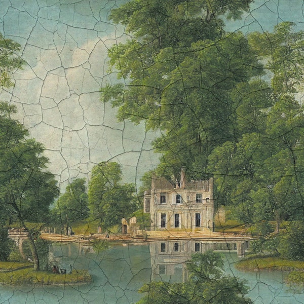 Rustic Garden Chateau Painting