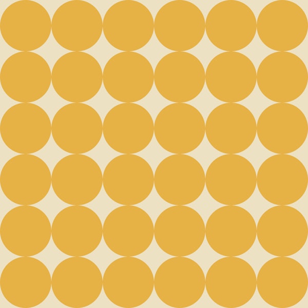 Retro Mustard Dot Repeat