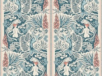 Paradise - blue - Small scale wallpaper