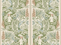 Paradise - green - small scale wallpaper