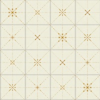 Farmhouse Delicate Backsplash Gold tapet