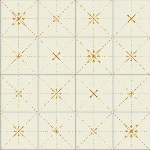 Farmhouse Delicate Backsplash Gold