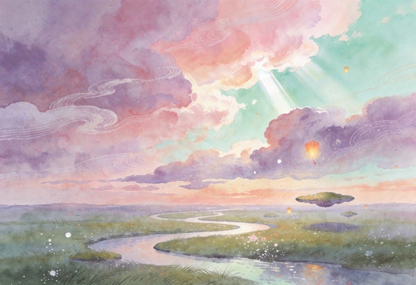 Pastel Dreamscape Sky