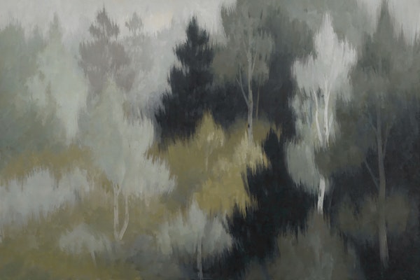 Moody Abstract Forest Landscape