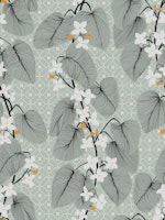 Japandi elegant tendrils patterned background wallpaper