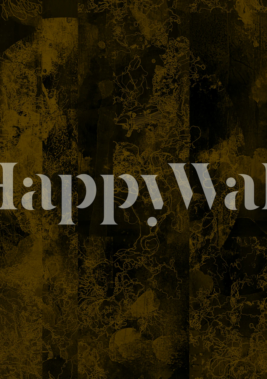 Black and white wallpaper design in a room