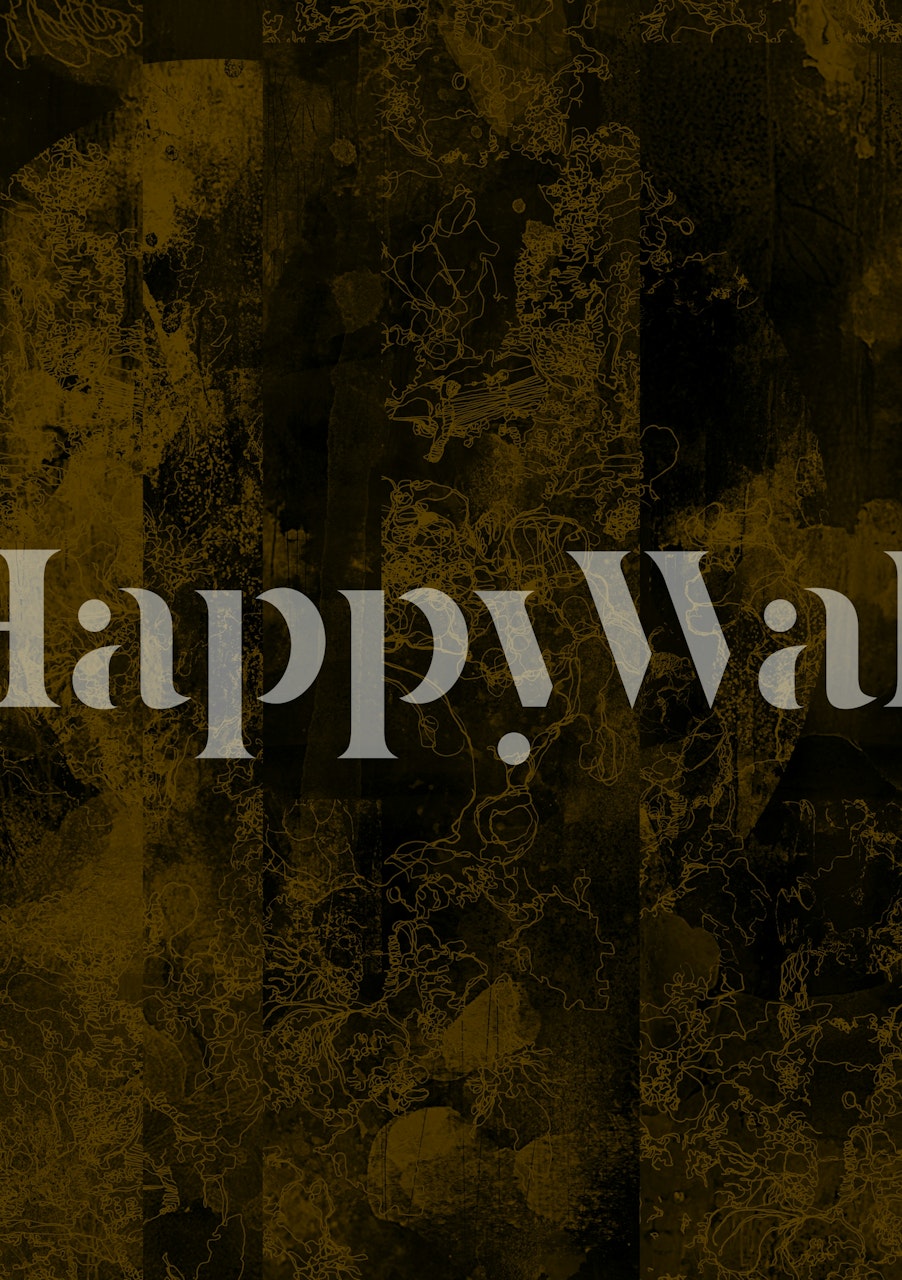 Sort og hvid tapetdesign i et rum