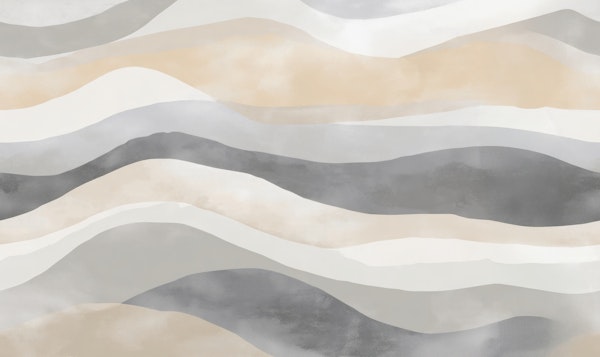Abstract Neutral Waves in Beige Gray Tones
