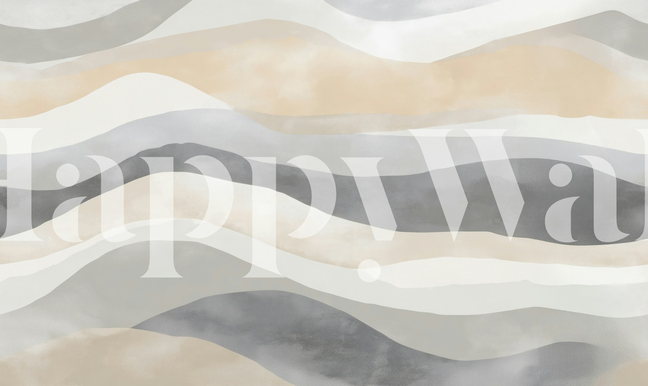 Abstract Neutral Waves in beige and gray tones