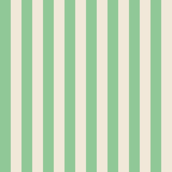Spring Green and Light Beige Stripes - Medium