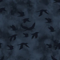 Ravens in the twilight stormy sky wallpaper