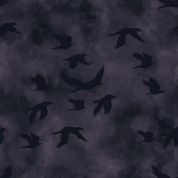 Ravens in the nightfall stormy sky wallpaper