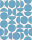 Mid Century Hand Drawn Shapes - Sky Blue