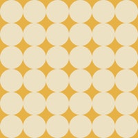 Retro PolkaDots Repeat on Mustard tapet