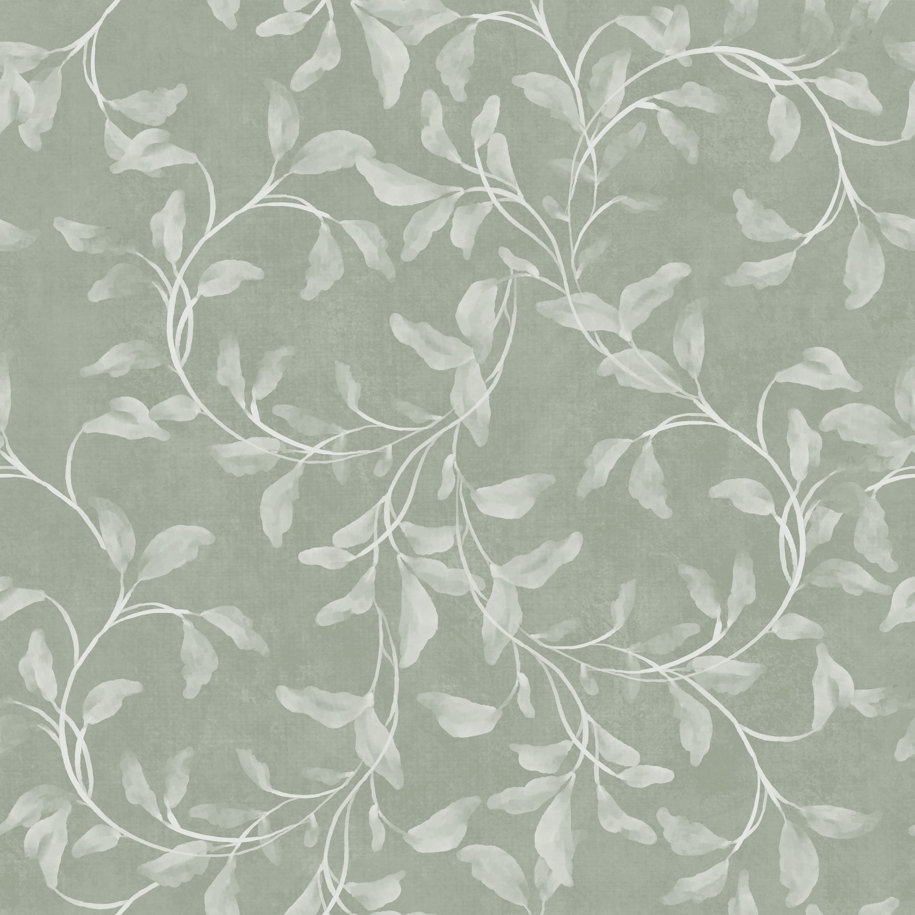 Japandi Watercolour Leaves - Happywall.com