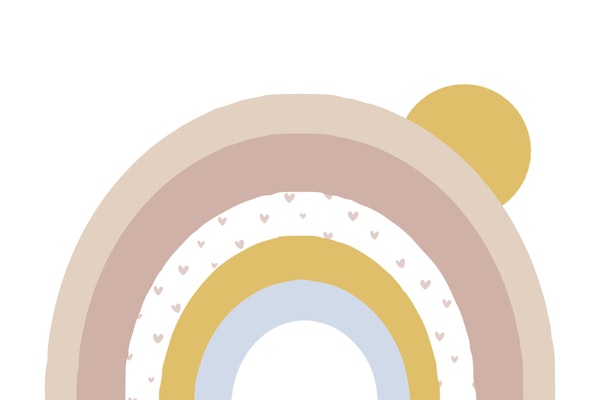 Pastel Heart Rainbow