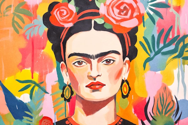 Resilience Blooms Artistic Courage Portrait