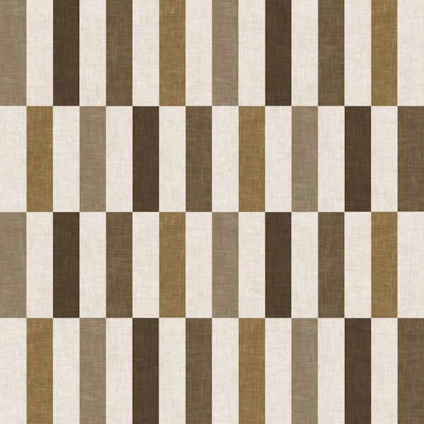 Mid-Century Tile Geometric - Retro Browns