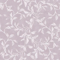 Japandi Watercolour Leaves - Soft Mauve wallpaper