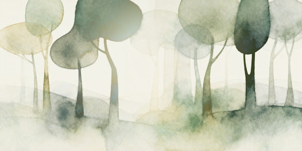 Calm Watercolor Forest