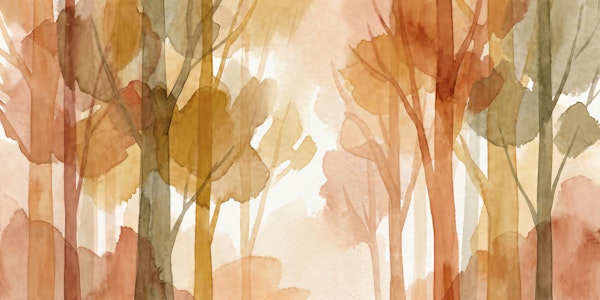 Earthy Watercolor Trees
