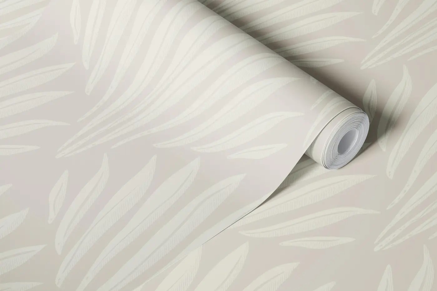 Stylized Leaf Modern Heritage Art Deco Sage wallpaper roll