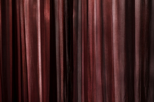 Burgundy Linen Stripes