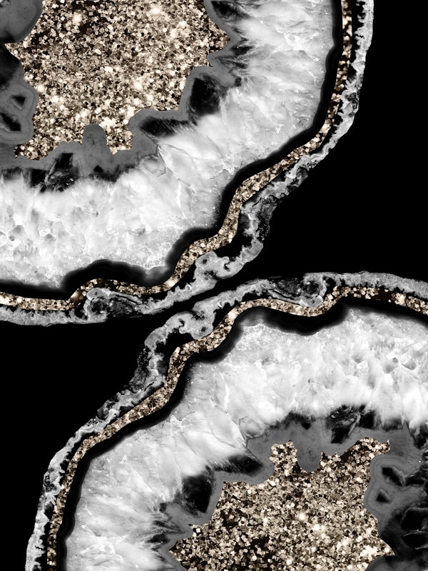 Yin Yang Agate Glitter Glam 13