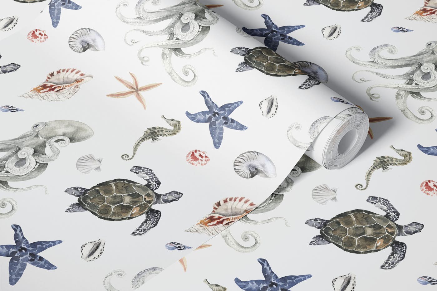 Ocean Life Pattern S wallpaper roll
