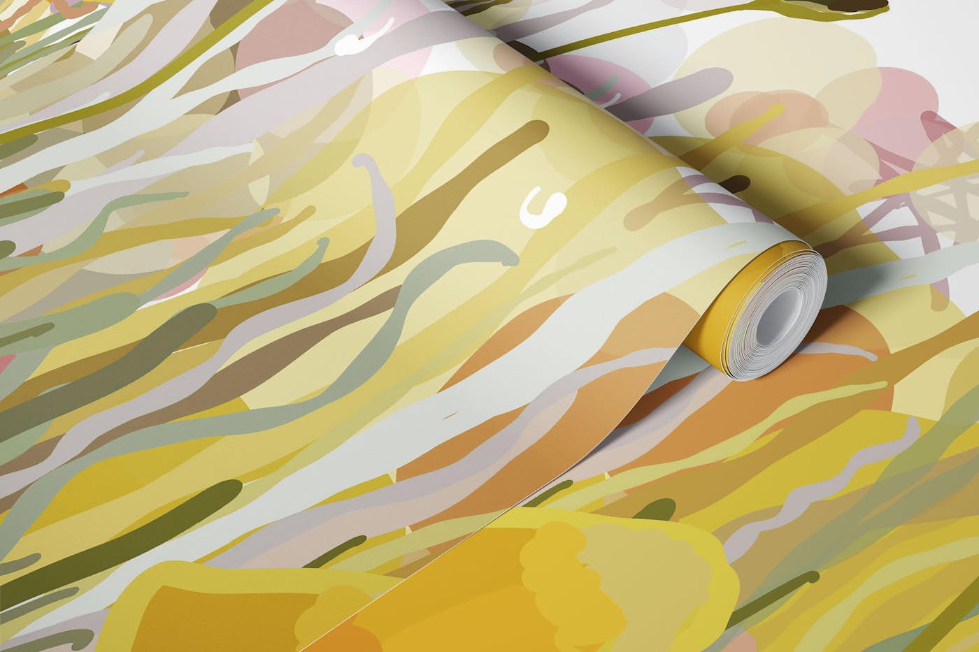 Spring field design II wallpaper roll