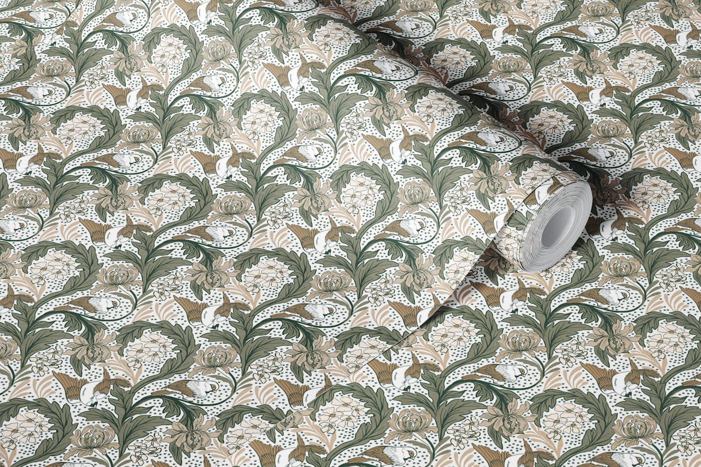 Linnut 2 wallpaper roll