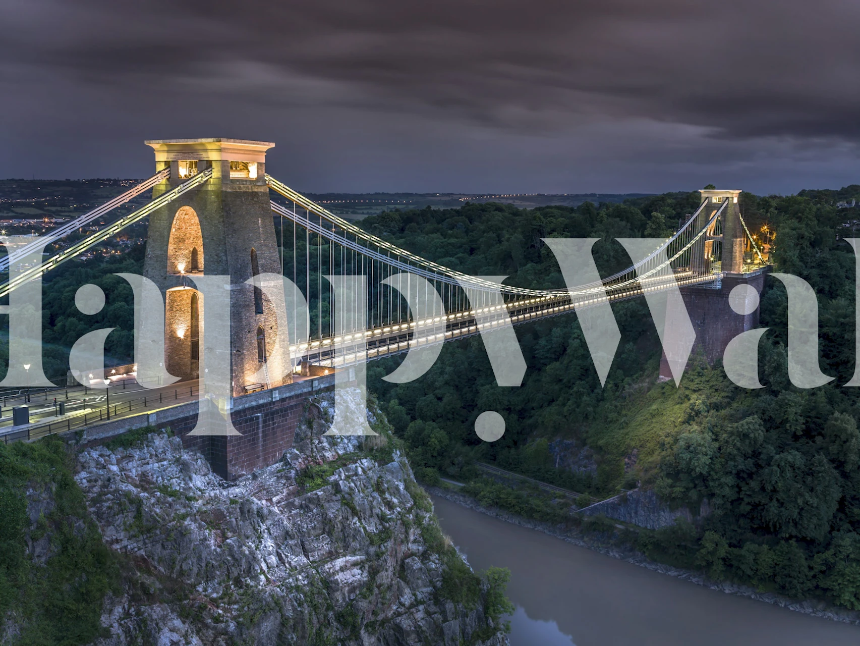 Clifton Suspension Bridge wallpaper in a room