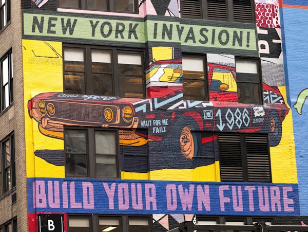 Bold Pop Art City Mural