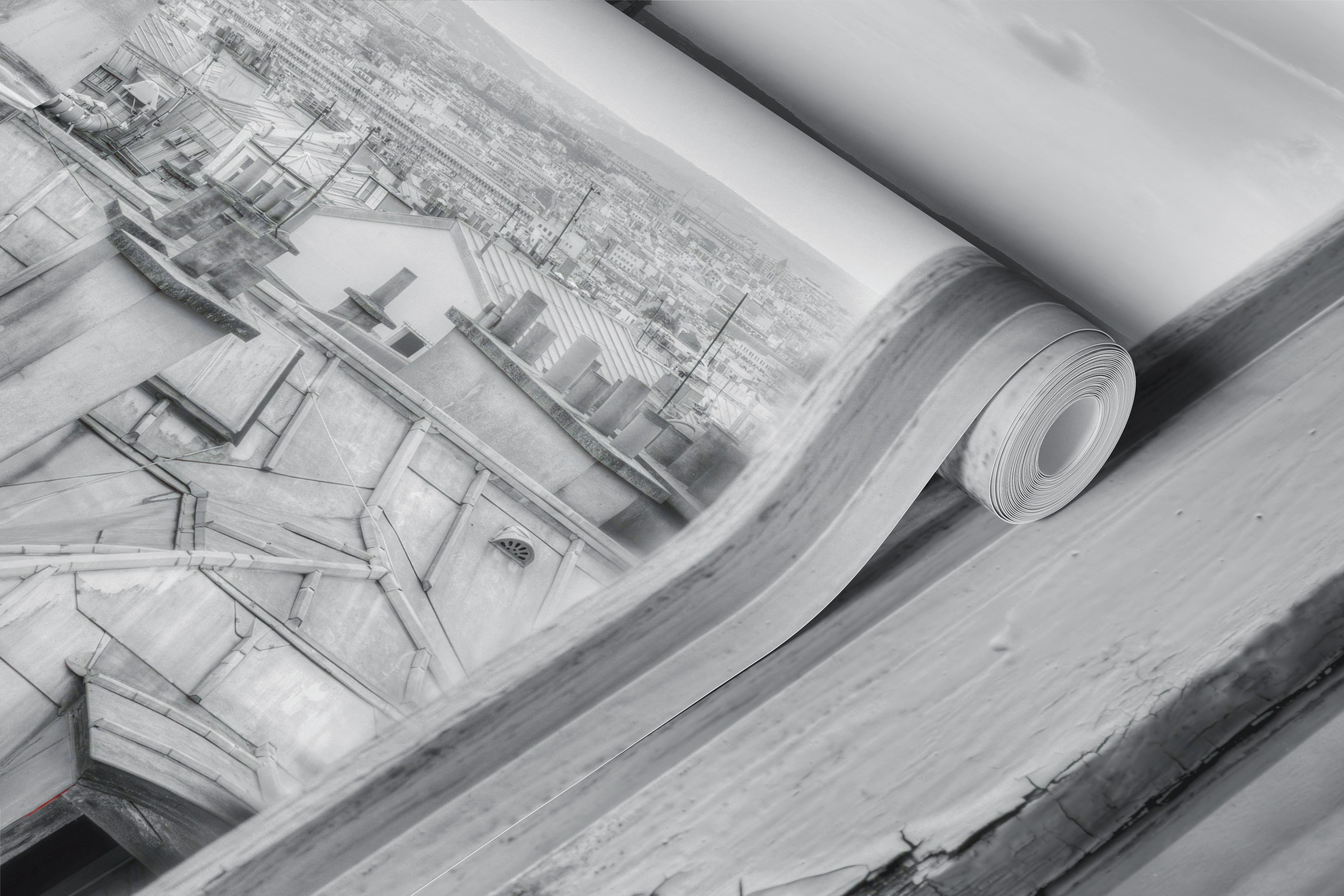 Romantic Paris Rose wallpaper in a room