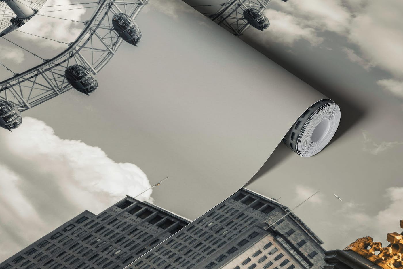 The Lamp and the Wheel wallpaper roll