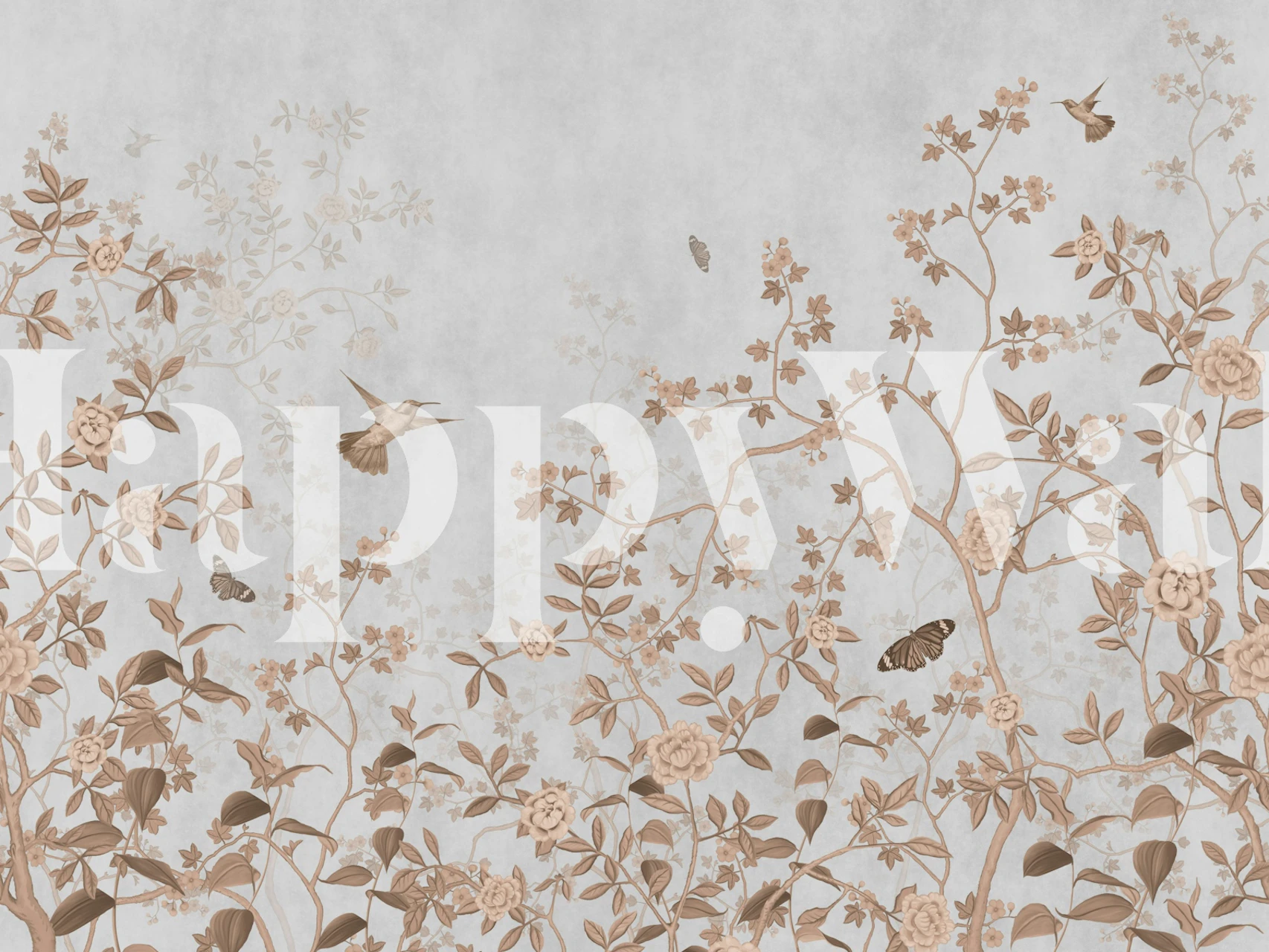 Pastel Garden View tapet i et rom