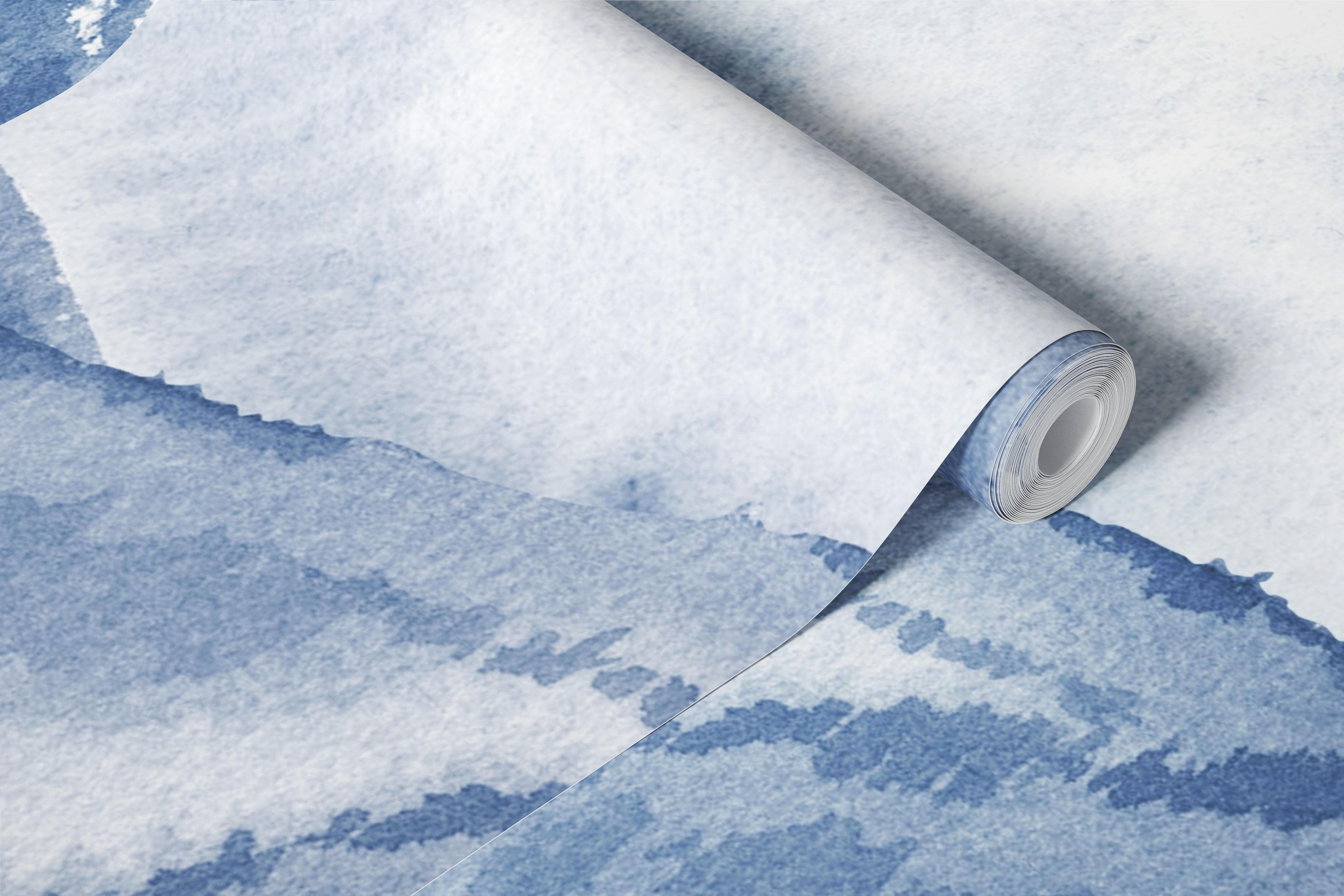 Papier peint Tranquil Mountain View dans une pièce