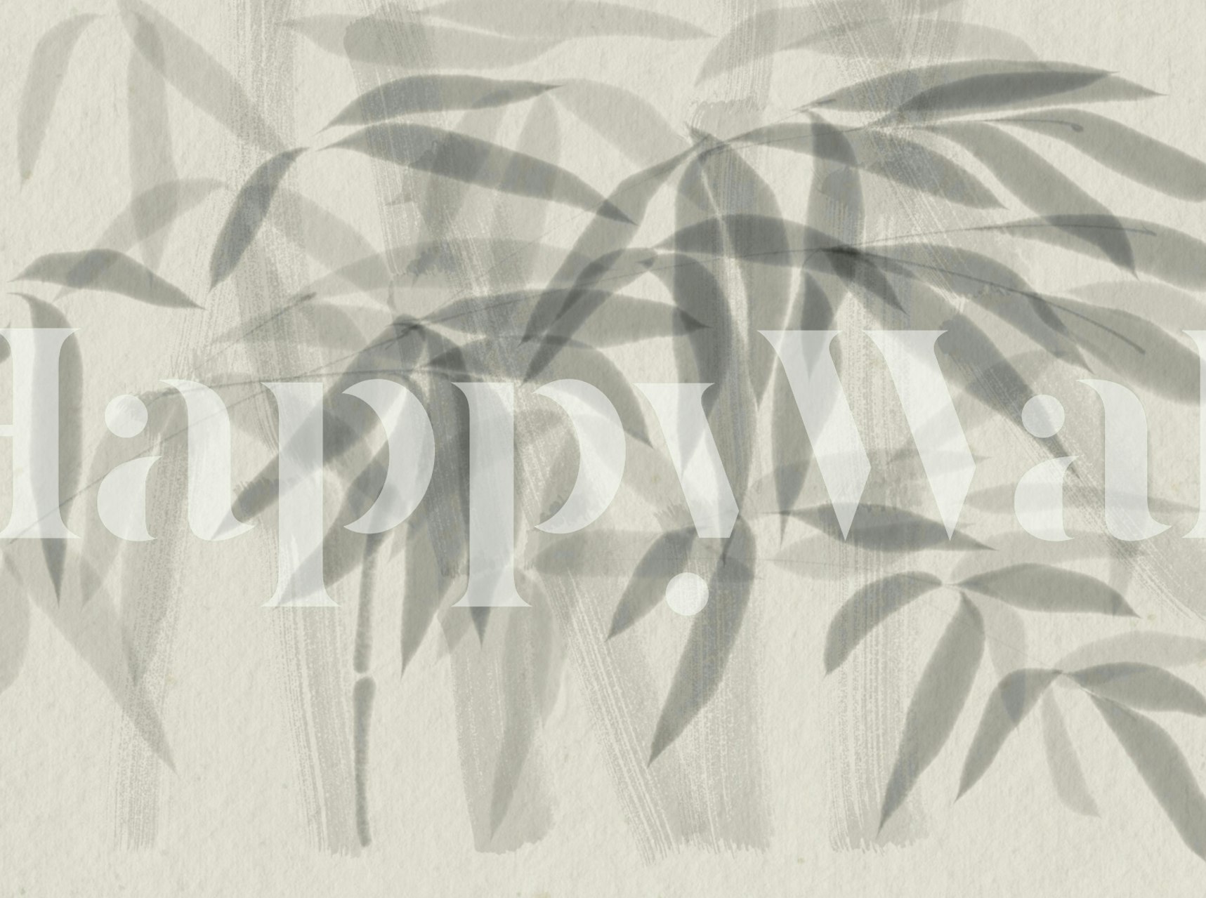 Traditional bamboo art wallpaper in a room