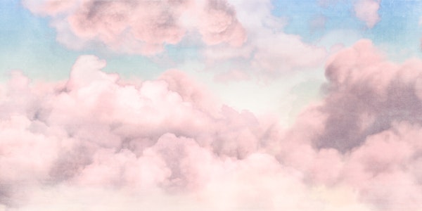 Ethereal Floating Clouds Pink