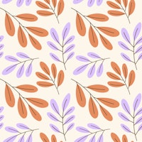 Minimal Cheerful Leaves Pattern tapety