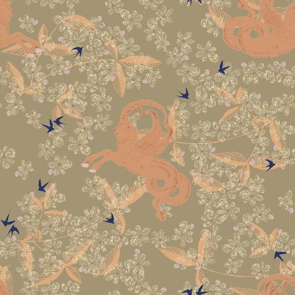 "Mythical Meadow" in taupe
