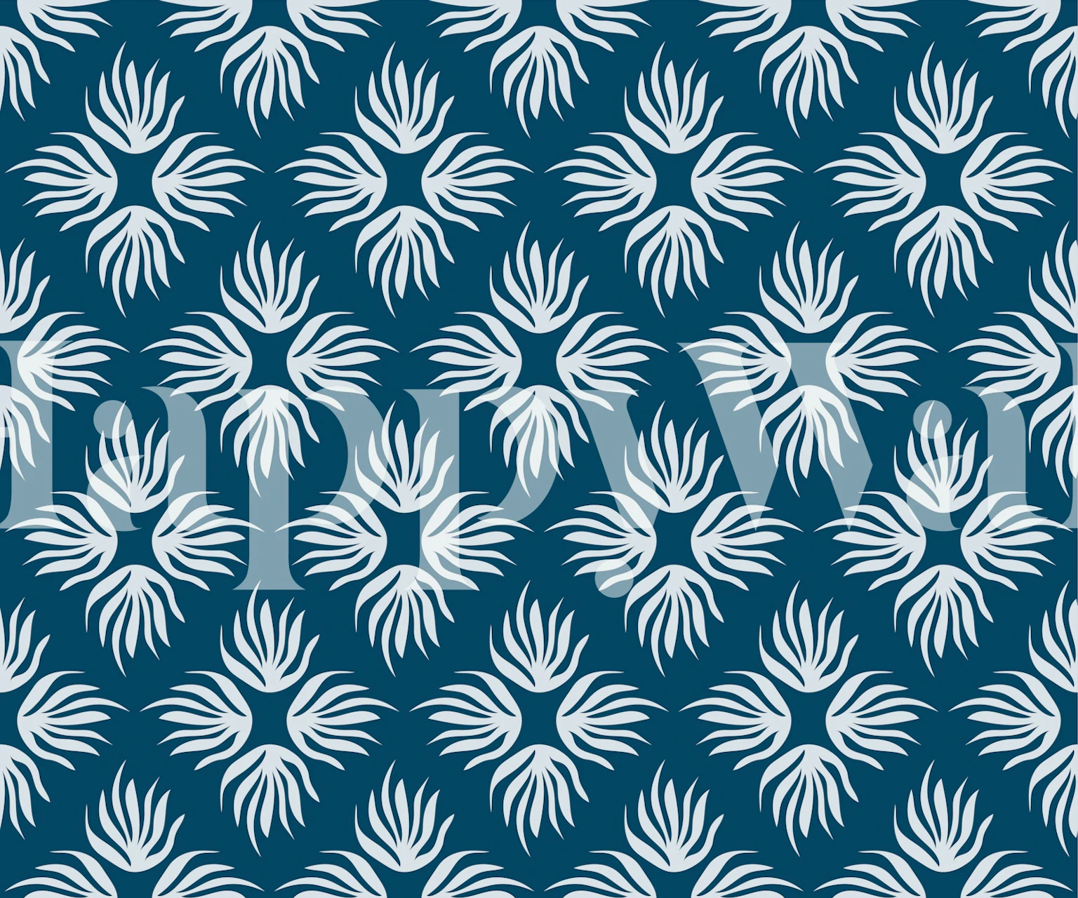 Scandinavian Palm Leaf Scatter tapet i ett rum