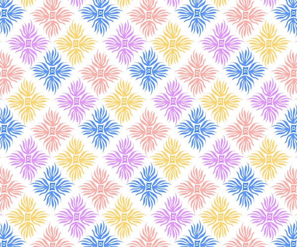 Playful Pastel Mandala Blooms